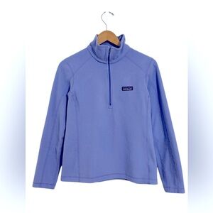 Patagonia Women’s Micro D 1/4 Zip Fleece in Light Violet size Small